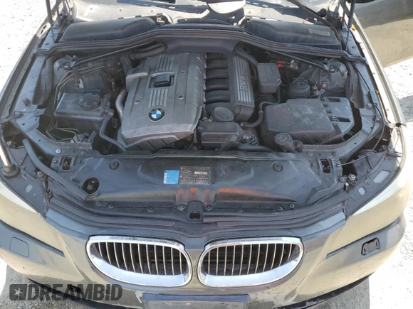 2006 BMW 5 Series 525i with VIN WBANE535X6CK91543, listed as a Copart auction lot 54925235 with 257,674 mi miles and Salvage Title. Bid and sale history available at DreamBid. Image 11.