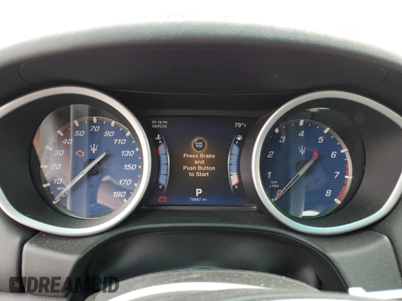 2014 Maserati Ghibli S Q4 with VIN ZAM57RTA7E1128937, listed as a Copart auction lot 54492205 with 79,897 mi miles and Salvage title. Bid and sale history available at DreamBid. Image 9.