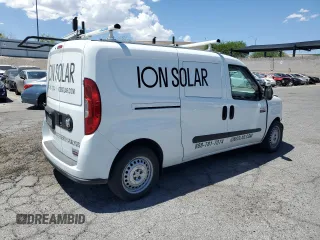 2022 Ram ProMaster City Cargo Tradesman with VIN ZFBHRFAB9N6X63508, listed as a Copart auction lot 54711634 with 22,707 mi miles and Salvage Title. Bid and sale history available at DreamBid. Image 3.