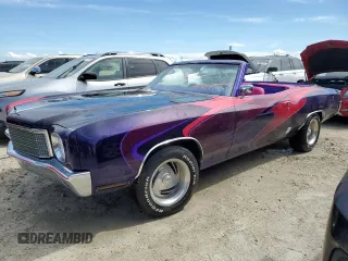 1970 Chevrolet Monte Carlo z VIN 138570F187605, wystawiony jako Copart lot #74946574 z przebiegiem Nie podano mil oraz Nie do naprawy. Historia ofert i sprzedaży dostępna na DreamBid. Obrazek 1.