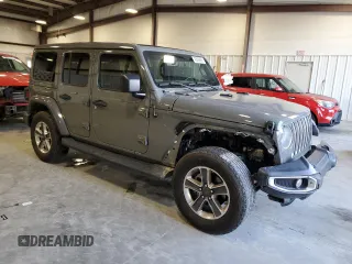 2022 Jeep Wrangler Unlimited Sahara z VIN 1C4HJXEN4NW262444, wystawiony jako Copart lot #45808695 z przebiegiem 44 517 mil mil oraz Szkoda całkowita • Salvage title. Historia ofert i sprzedaży dostępna na DreamBid. Obrazek 4.