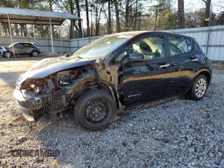 2015 Nissan LEAF SV with VIN 1N4AZ0CPXFC332849, listed as a Copart auction lot 47078555 with 77,339 mi miles and Salvage Title. Bid and sale history available at carsss.com. Image 1.