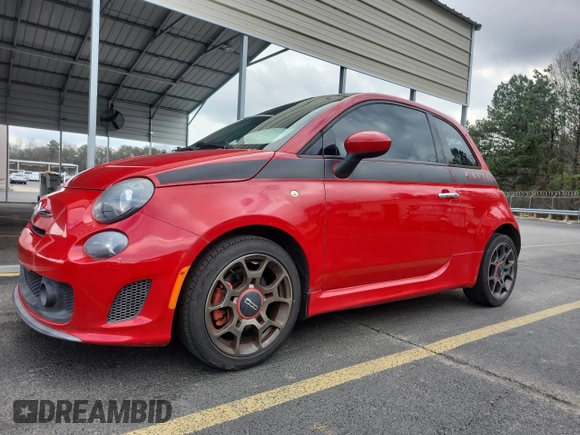 2013 FIAT 500 Turbo with VIN 3C3CFFHHXDT746395, listed as a Copart auction lot 44839585 with 72,442 mi miles and Clean Title. Bid and sale history available at carsss.com. Image 2.