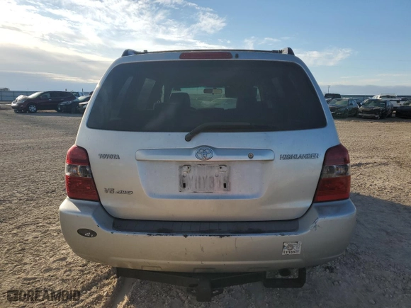 2006 Toyota Highlander with VIN JTEHP21A660170854, listed as a Copart auction lot 83815504 with 274,161 mi miles and Clean Title. Bid and sale history available at carsss.com. Image 6.