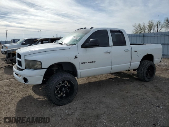 2005 Dodge 2500 SLT with VIN 3D7KS28C15G861404, listed as a Copart auction lot 55014625 with 375,107 mi miles and Salvage title. Bid and sale history available at DreamBid. Image 1.
