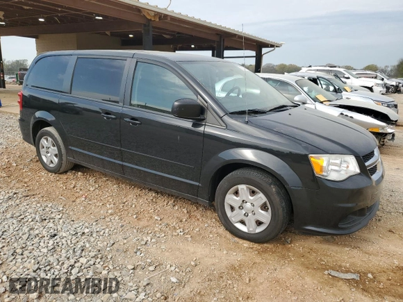 2012 Dodge Grand Caravan SE with VIN 2C4RDGBG1CR402831, listed as a Copart auction lot 50539325 with 177,553 mi miles and Salvage Title. Bid and sale history available at DreamBid. Image 4.