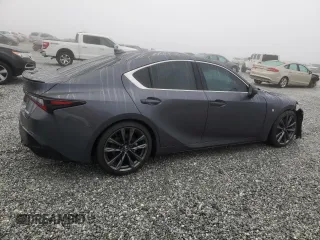 2024 Lexus IS with VIN JTHGA1D28R5131043, listed as a Copart auction lot 83838504 with 3,784 mi miles and Salvage Title. Bid and sale history available at carsss.com. Image 3.