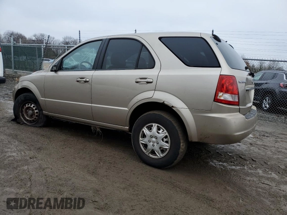 2005 Kia Sorento LX with VIN KNDJD733655476979, listed as a Copart auction lot 44120575 with 115,990 mi miles and Salvage Title. Bid and sale history available at carsss.com. Image 2.