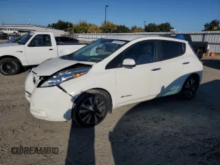 2017 Nissan LEAF SL with VIN 1N4BZ0CP4HC304763, listed as a Copart auction lot 73231214 with 80,287 mi miles and Salvage Title. Bid and sale history available at carsss.com. Image 1.