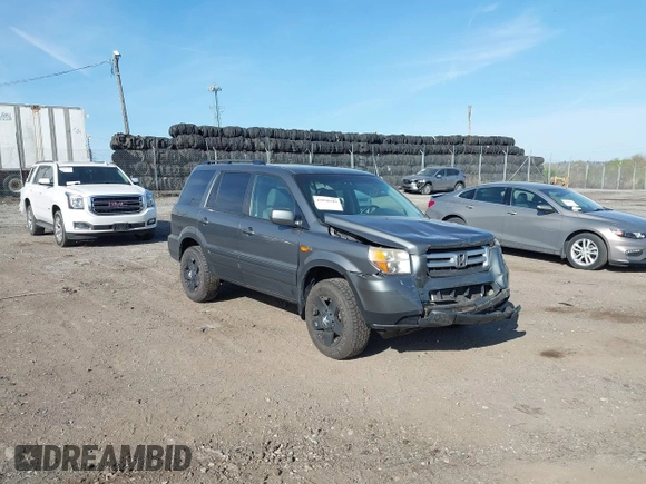 2008 Honda Pilot VP with VIN 5FNYF18208B008772, listed as a IAAI auction lot 42098599 with 186,981 mi miles and . Bid and sale history available at DreamBid. Image 1.