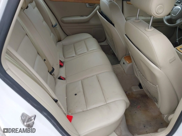 2008 Audi A4 2.0T with VIN WAUDF78E58A046158, listed as a IAAI auction lot 41510500 with 103,664 mi miles. Bid and sale history available at carsss.com. Image 8.