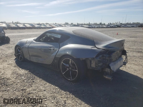 2022 Toyota GR Supra 3.0 with VIN WZ1DB0C01NW048328, listed as a Copart auction lot 75040374 with 0 mi miles and Salvage Title. Bid and sale history available at carsss.com. Image 2.