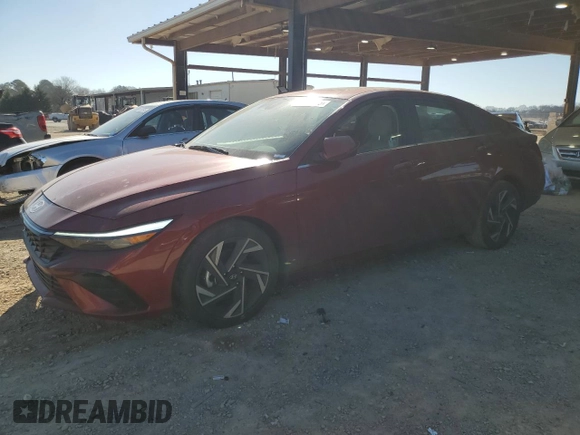 2024 Hyundai Elantra Limited with VIN KMHLP4DG7RU792124, listed as a Copart auction lot 48711795 with 14,820 mi miles and Salvage Title. Bid and sale history available at DreamBid. Image 1.