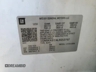 2020 Chevrolet Suburban Commercial with VIN 1GNSKKEC4LR213767, listed as a Copart auction lot 76527014 with 142,132 mi miles and Clean Title. Bid and sale history available at carsss.com. Image 13.