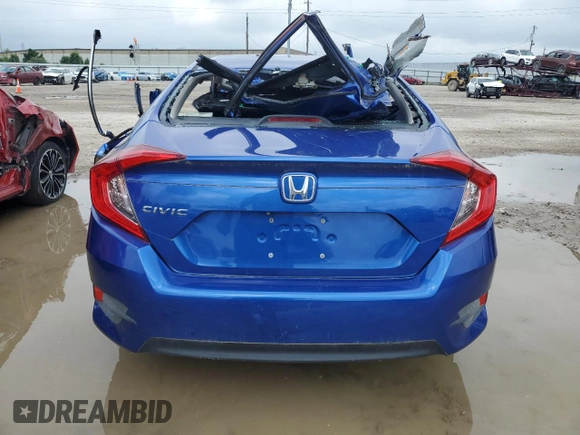 2017 Honda Civic LX with VIN 19XFC2F58HE057307, listed as a Copart auction lot 56064895 with Not provided miles and Salvage title. Bid and sale history available at DreamBid. Image 6.