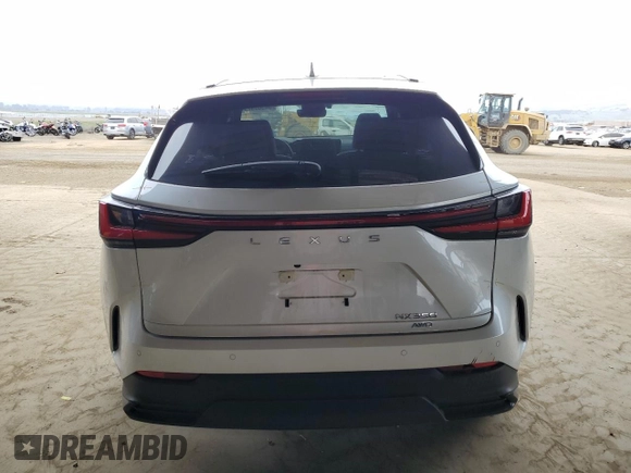 2025 Lexus NX 350 Premium with VIN JTJGGCEZ4S5010472, listed as a Copart auction lot 54560975 with 9,587 mi miles and Salvage title. Bid and sale history available at DreamBid. Image 6.