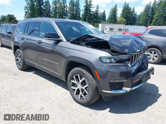 2024 Jeep Grand Cherokee Limited with VIN 1C4RJKBG4R8605017, listed as a IAAI auction lot 42660428 with 24,391 mi miles and . Bid and sale history available at DreamBid. Image 1.