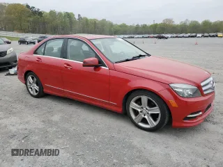 2011 Mercedes-Benz C with VIN WDDGF5EBXBR158693, listed as a Copart auction lot 51616425 with 123,994 mi miles and Salvage Title. Bid and sale history available at carsss.com. Image 4.