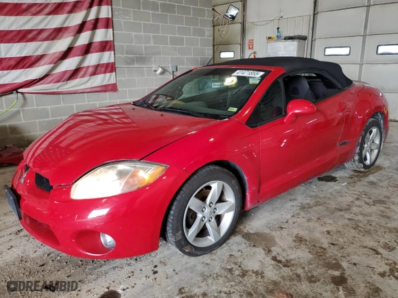 2007 Mitsubishi Eclipse GT with VIN 4A3AL35T27E012113, listed as a Copart auction lot 41471855 with 100,719 mi miles and Salvage Title. Bid and sale history available at carsss.com. Image 1.