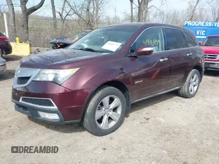 2010 Acura MDX Technology Pkg with VIN 2HNYD2H65AH505244, listed as a IAAI auction lot 41816959 with 139,807 mi miles. Bid and sale history available at carsss.com. Image 2.