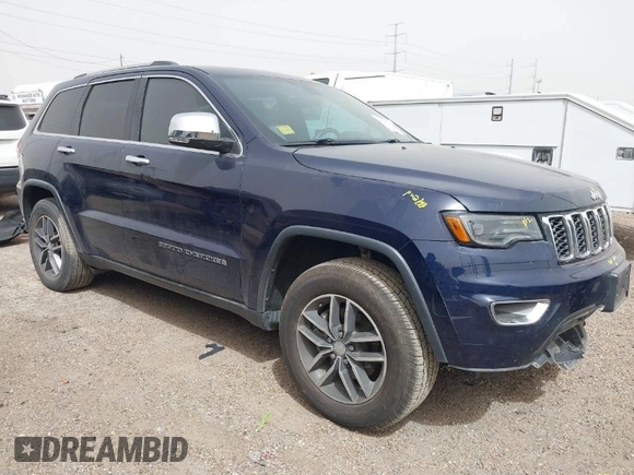 2017 Jeep Grand Cherokee Limited with VIN 1C4RJEBG0HC782953, listed as a IAAI auction lot 41763195 with 63,872 mi miles. Bid and sale history available at carsss.com. Image 1.
