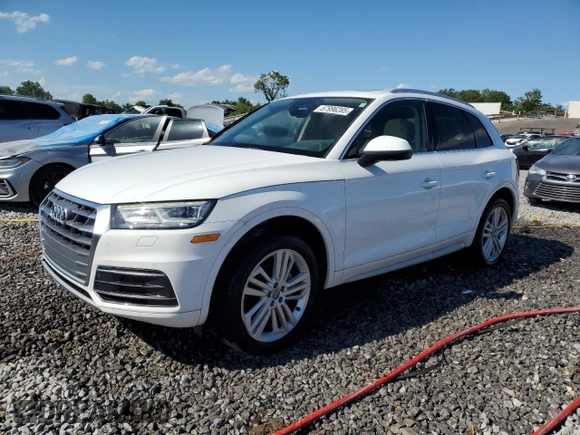 2018 Audi Q5 Premium Plus with VIN WA1BNAFY0J2056212, listed as a Copart auction lot 57996285 with 52,980 mi miles and Salvage title. Bid and sale history available at DreamBid. Image 1.