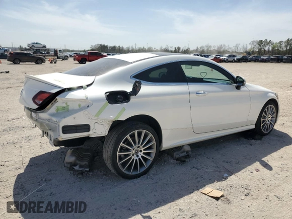 2019 Mercedes-Benz C 300 with VIN WDDWJ8DB4KF860572, listed as a Copart auction lot 47736605 with 38,051 mi miles and Salvage title. Bid and sale history available at DreamBid. Image 3.