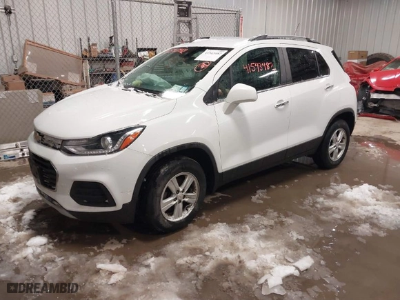 2019 Chevrolet Trax LT with VIN KL7CJPSB4KB904973, listed as a IAAI auction lot 41543482 with 73,897 mi miles. Bid and sale history available at carsss.com. Image 2.