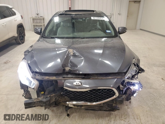 2014 Kia Cadenza Premium with VIN KNALN4D70E5165793, listed as a Copart auction lot 82120484 with 75,129 mi miles and Salvage Title. Bid and sale history available at carsss.com. Image 5.