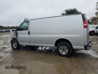 2018 Chevrolet Express Cargo with VIN 1GCWGAFG2J1338480, listed as a Copart auction lot 48854345 with 100,816 mi miles and Salvage title. Bid and sale history available at DreamBid. Image 2.