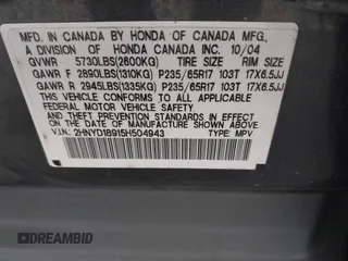 2005 Acura MDX Touring with VIN 2HNYD18915H504943, listed as a IAAI auction lot 41968440 with 258,157 mi miles. Bid and sale history available at carsss.com. Image 9.
