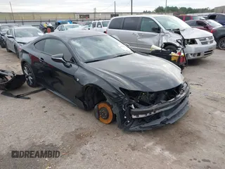 2020 Lexus RC with VIN JTHGZ5DC9L5010005, listed as a IAAI auction lot 41258956 with 53,948 mi miles. Bid and sale history available at carsss.com. Image 1.