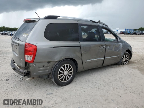 2012 Kia Sedona EX with VIN KNDMH4C71C6427585, listed as a Copart auction lot 62286314 with 0 mi miles and Salvage Title. Bid and sale history available at carsss.com. Image 3.