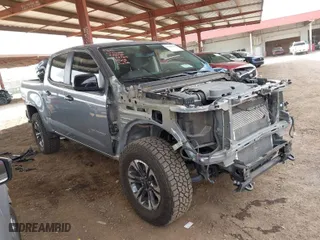 2021 Chevrolet Colorado 4WD Z71 with VIN 1GCGTDEN1M1168618, listed as a IAAI auction lot 41683565 with 57,697 mi miles. Bid and sale history available at carsss.com. Image 1.