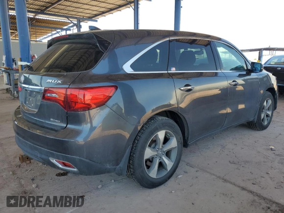2014 Acura MDX z VIN 5FRYD4H24EB028833, wystawiony jako Copart lot #54257205 z przebiegiem 100 103 mil mil oraz Szkoda całkowita • Salvage title. Historia ofert i sprzedaży dostępna na DreamBid. Obrazek 3.
