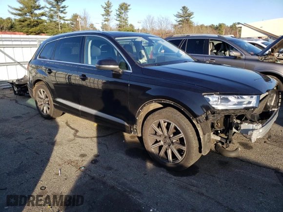 2018 Audi Q7 Premium with VIN WA1AHAF78JD004454, listed as a Copart auction lot 82393654 with 131,091 mi miles and Salvage title. Bid and sale history available at DreamBid. Image 4.