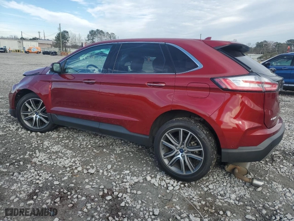 2019 Ford Edge Titanium with VIN 2FMPK3K90KBC31922, listed as a Copart auction lot 42017345 with 143,902 mi miles and Salvage Title. Bid and sale history available at carsss.com. Image 2.