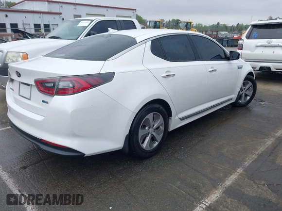 2016 Kia Optima Hybrid with VIN KNAGM4AD9G5092084, listed as a IAAI auction lot 41879089 with 141,927 mi miles. Bid and sale history available at carsss.com. Image 4.