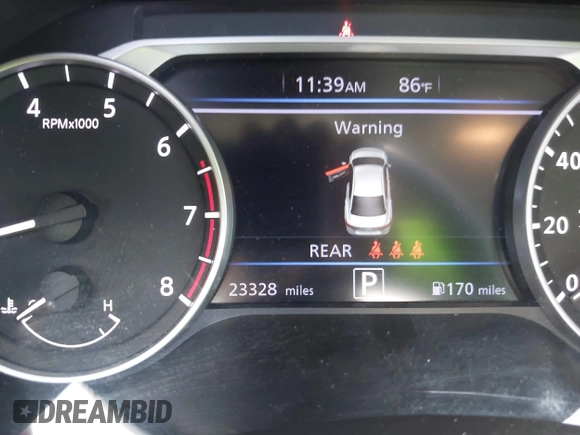 2024 Nissan Sentra SV with VIN 3N1AB8CV1RY252205, listed as a IAAI auction lot 42402273 with 23,328 mi miles and . Bid and sale history available at DreamBid. Image 7.