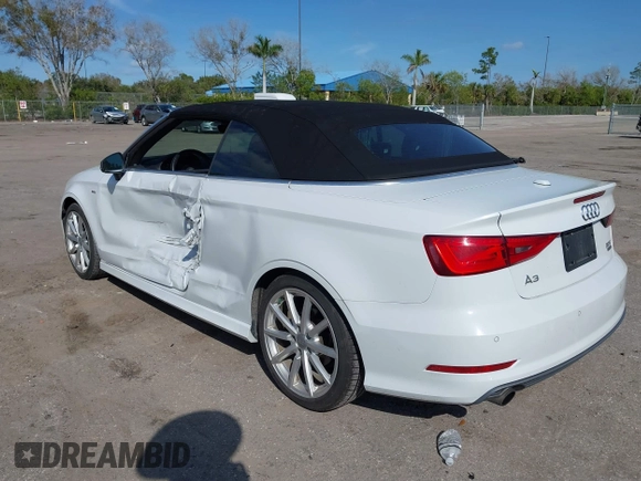 2016 Audi A3 2.0T Premium Plus with VIN WAUY8LFF0G1076232, listed as a IAAI auction lot 41431370 with 72,361 mi miles. Bid and sale history available at carsss.com. Image 3.