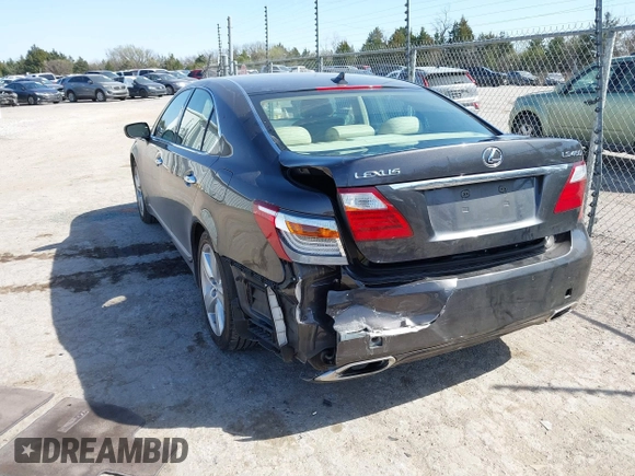 2010 Lexus LS 460 with VIN JTHBL5EF3A5099023, listed as a IAAI auction lot 41865321 with 136,845 mi miles and . Bid and sale history available at DreamBid. Image 3.