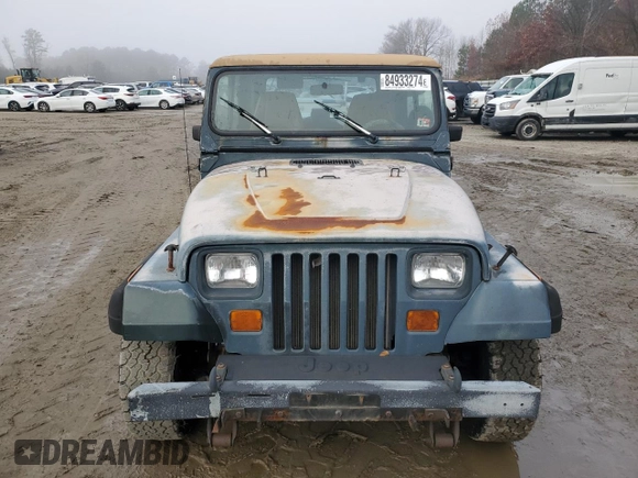 1994 Jeep Wrangler with VIN 1J4FY29S4RP468721, listed as a Copart auction lot 84933274 with 230,097 mi miles and Salvage Title. Bid and sale history available at carsss.com. Image 5.