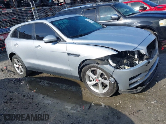 2018 Jaguar F-Pace 30t Premium with VIN SADCJ2GX3JA203652, listed as a IAAI auction lot 41909457 with 99,675 mi miles and . Bid and sale history available at DreamBid. Image 1.