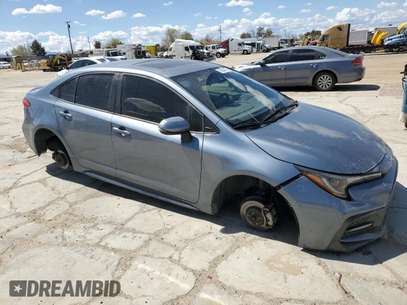 2021 Toyota Corolla SE with VIN JTDP4MCE6MJ058938, listed as a Copart auction lot 51864075 with 66,278 mi miles and Salvage Title. Bid and sale history available at carsss.com. Image 4.