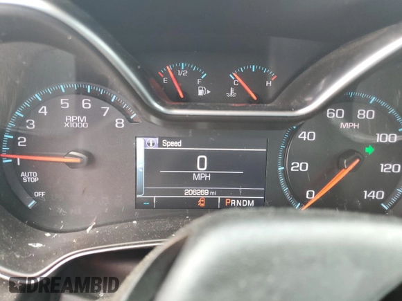2015 Chevrolet Impala LT with VIN 2G1115SL4F9138895, listed as a Copart auction lot 57629045 with 206,269 mi miles and Salvage title. Bid and sale history available at DreamBid. Image 9.