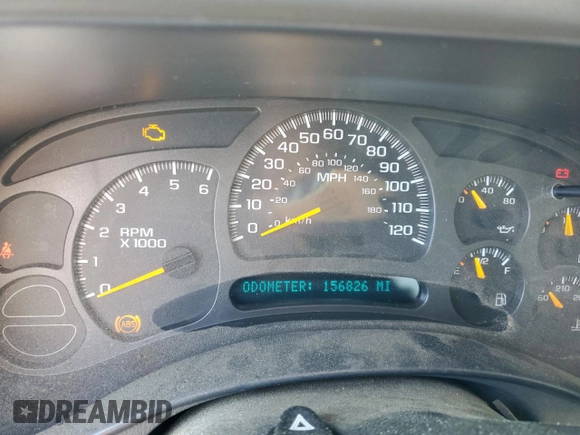 2003 Chevrolet Silverado 1500 LT with VIN 2GCEK19T531339753, listed as a Copart auction lot 54064945 with 156,826 mi miles and Salvage Title. Bid and sale history available at DreamBid. Image 9.