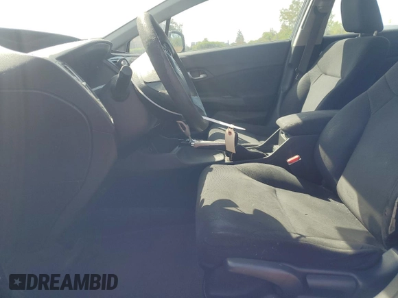 2013 Honda Civic LX with VIN 19XFB2F52DE214133, listed as a Copart auction lot 53840825 with 133,959 mi miles and Salvage Title. Bid and sale history available at DreamBid. Image 7.