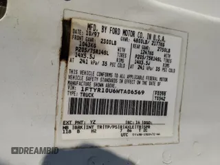 1998 Ford Ranger XL z VIN 1FTYR10U6WTA06569, wystawiony jako Copart lot #79088814 z przebiegiem 236 432 mil mil oraz Szkoda całkowita • Salvage title. Historia ofert i sprzedaży dostępna na DreamBid. Obrazek 14.