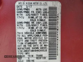 2017 Nissan Rogue S with VIN JN8AT2MV6HW268528, listed as a Copart auction lot 61967925 with 209,376 mi miles and Clean title. Bid and sale history available at DreamBid. Image 13.