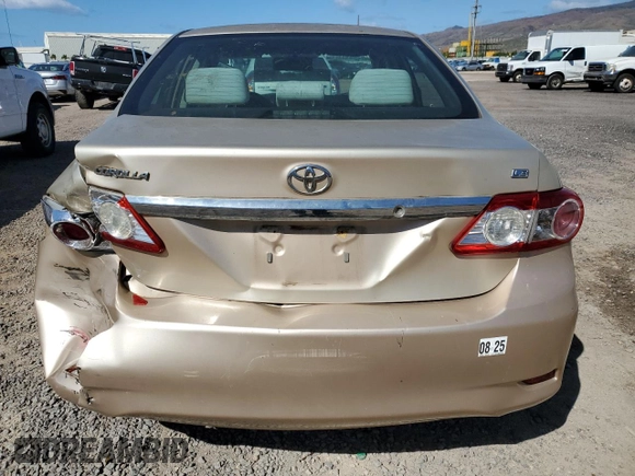 2011 Toyota Corolla L with VIN 2T1BU4EEXBC662749, listed as a Copart auction lot 84761994 with 66,697 mi miles and Salvage Title. Bid and sale history available at carsss.com. Image 6.